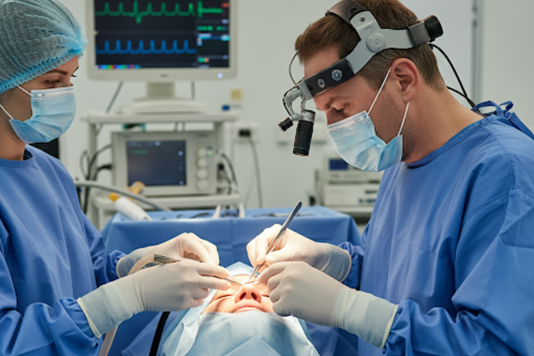 cirurgia plástica no nariz